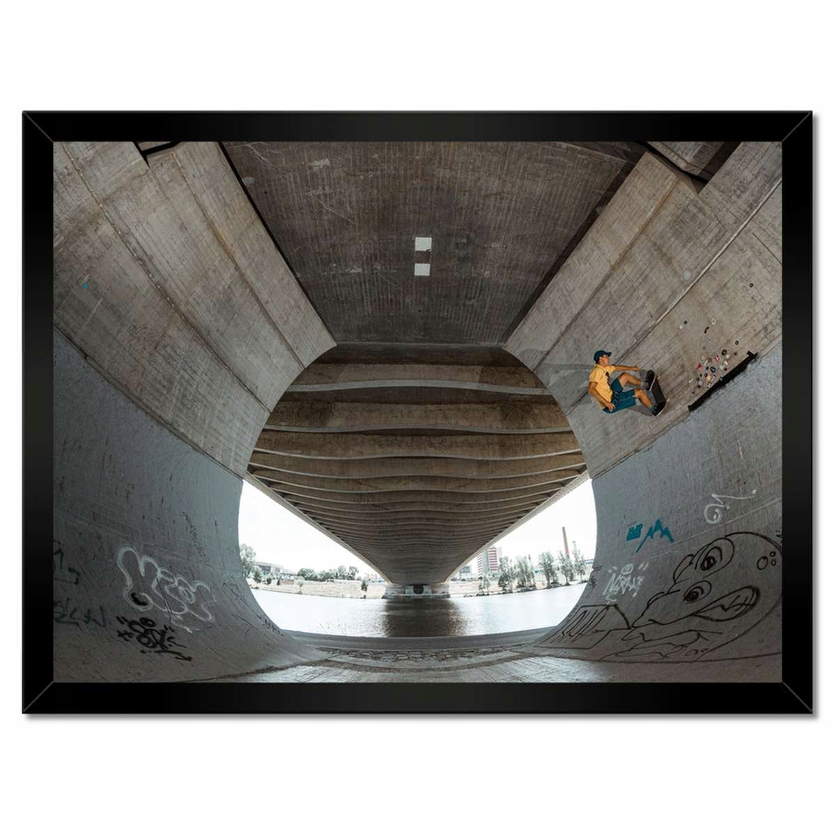 Plakáty v rámu 40x30 Skateboard Deska Skoky