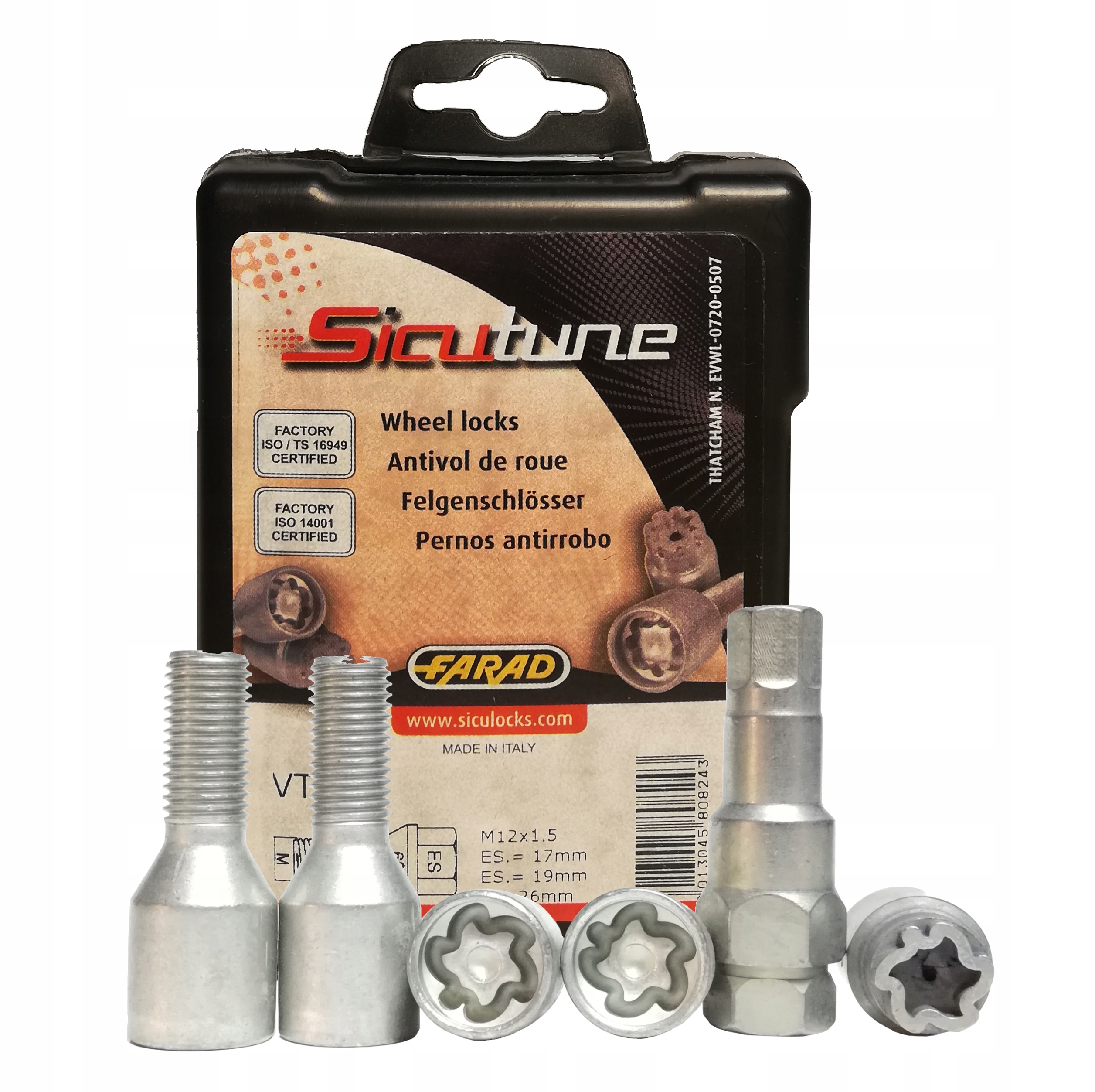 Крепежные винты SICUTUNE 14x1. 5x30 конус