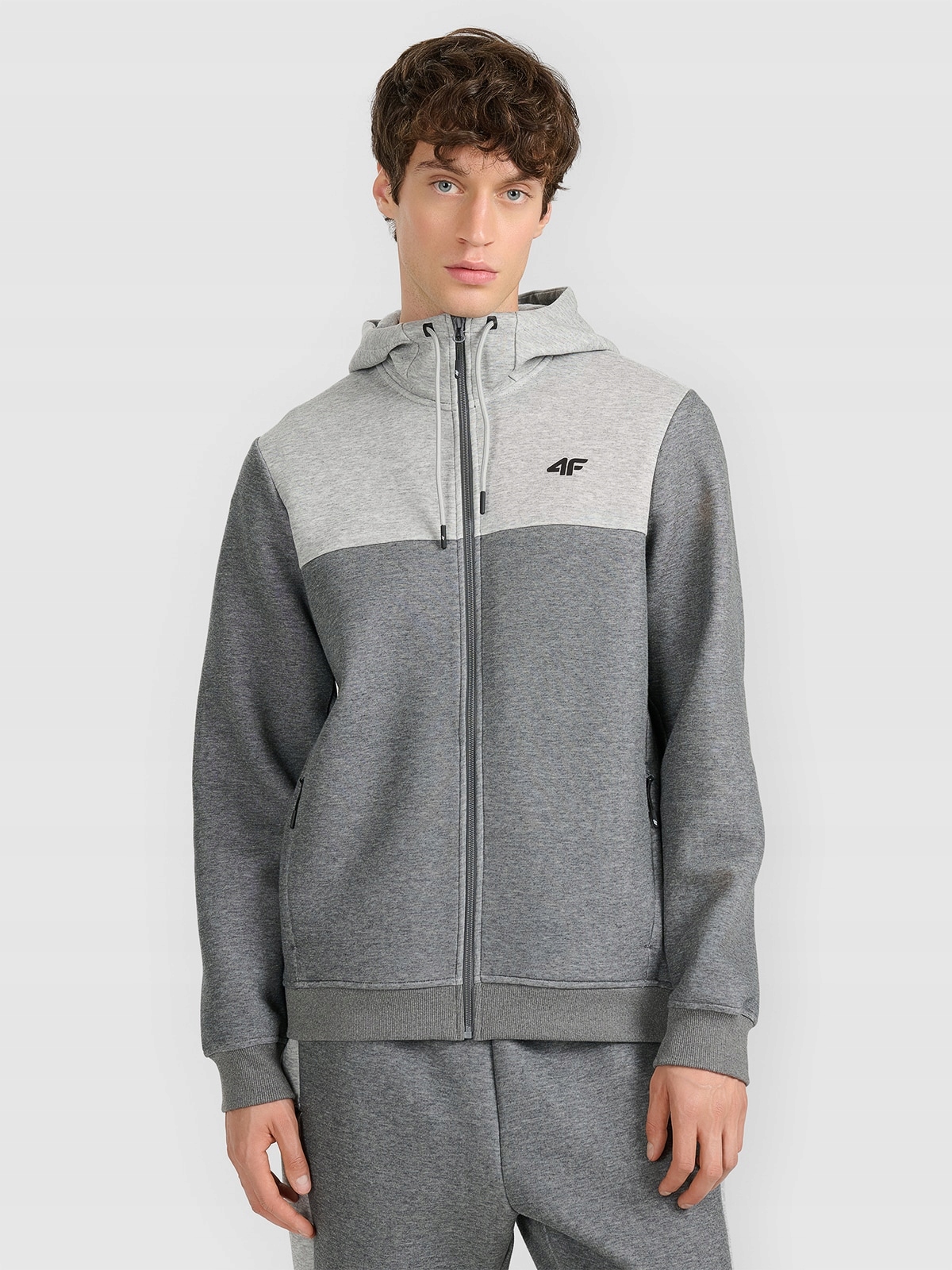 Tepláková mikina 4F šedá velikost S