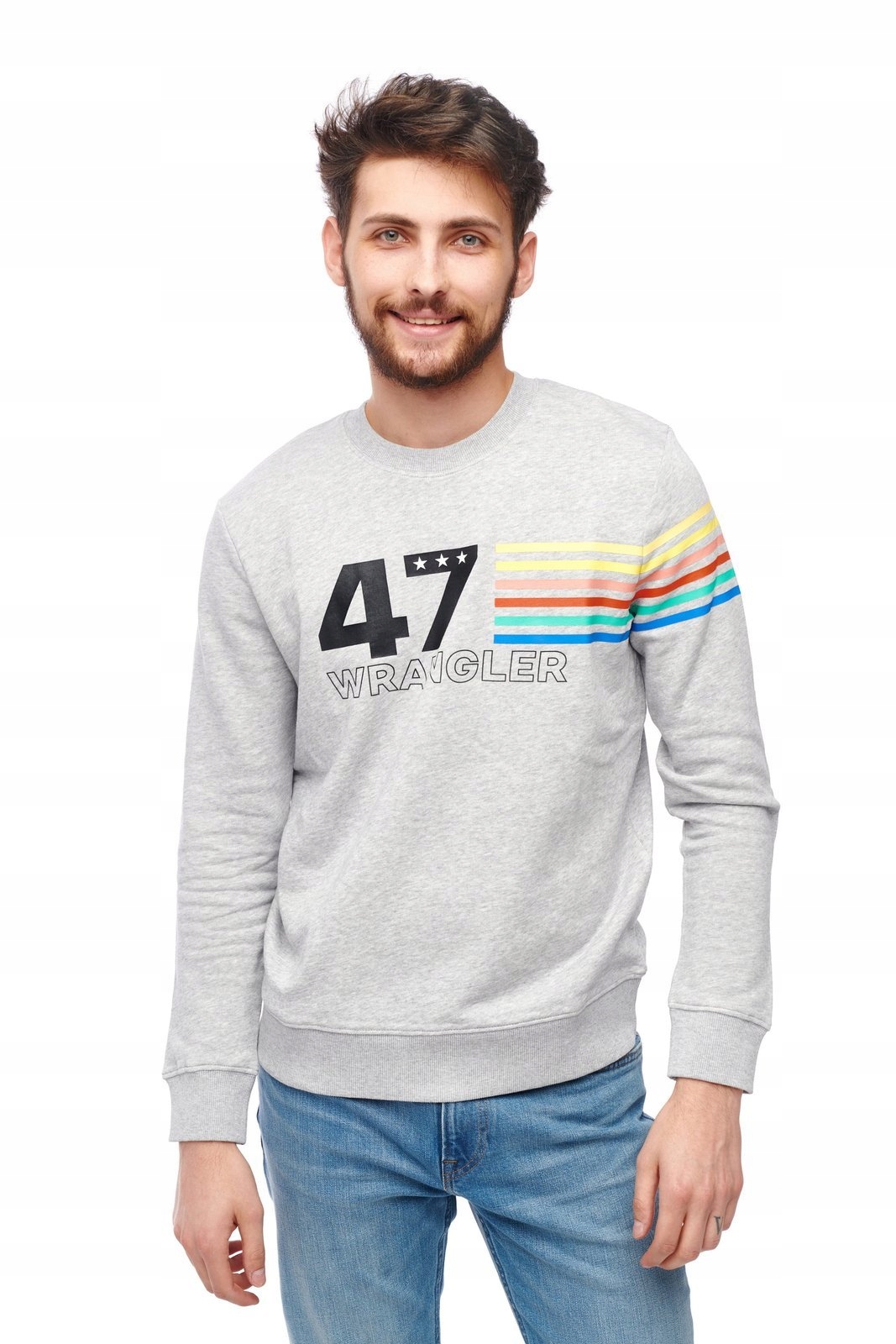 

Wrangler Logo Sweat Light Grey W6A5HAX03 L