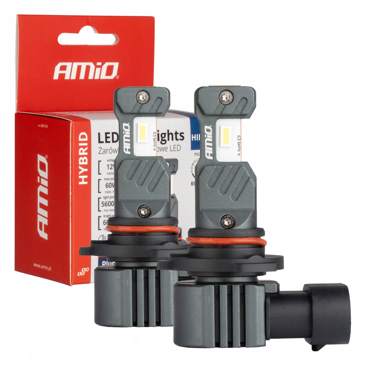Żarówki Amio Led HIR2 Hybrid Canbus