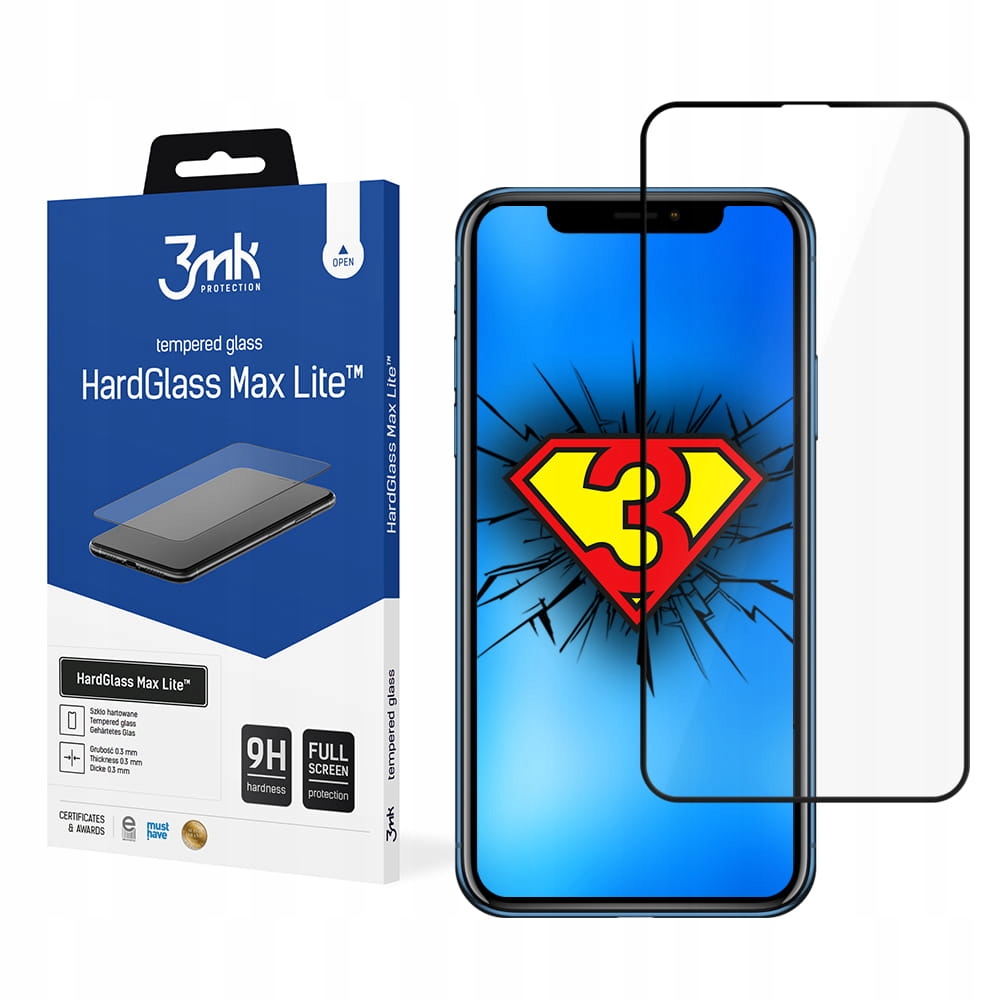 

Szkło 3mk do iPhone X/XS/11 Pro HardGlass Max Lite