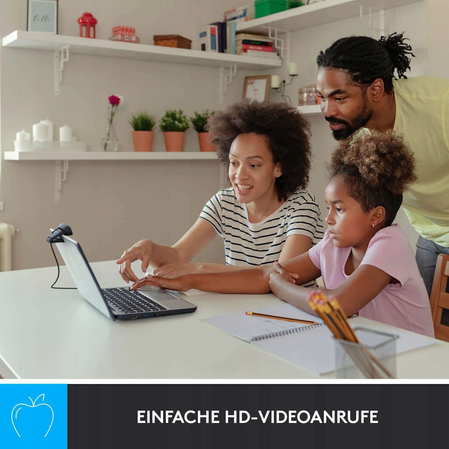 LOGITECH Kamera C270 HD 720p USB Mikrofon Skype FaceTime Hangouts — miniatura 2