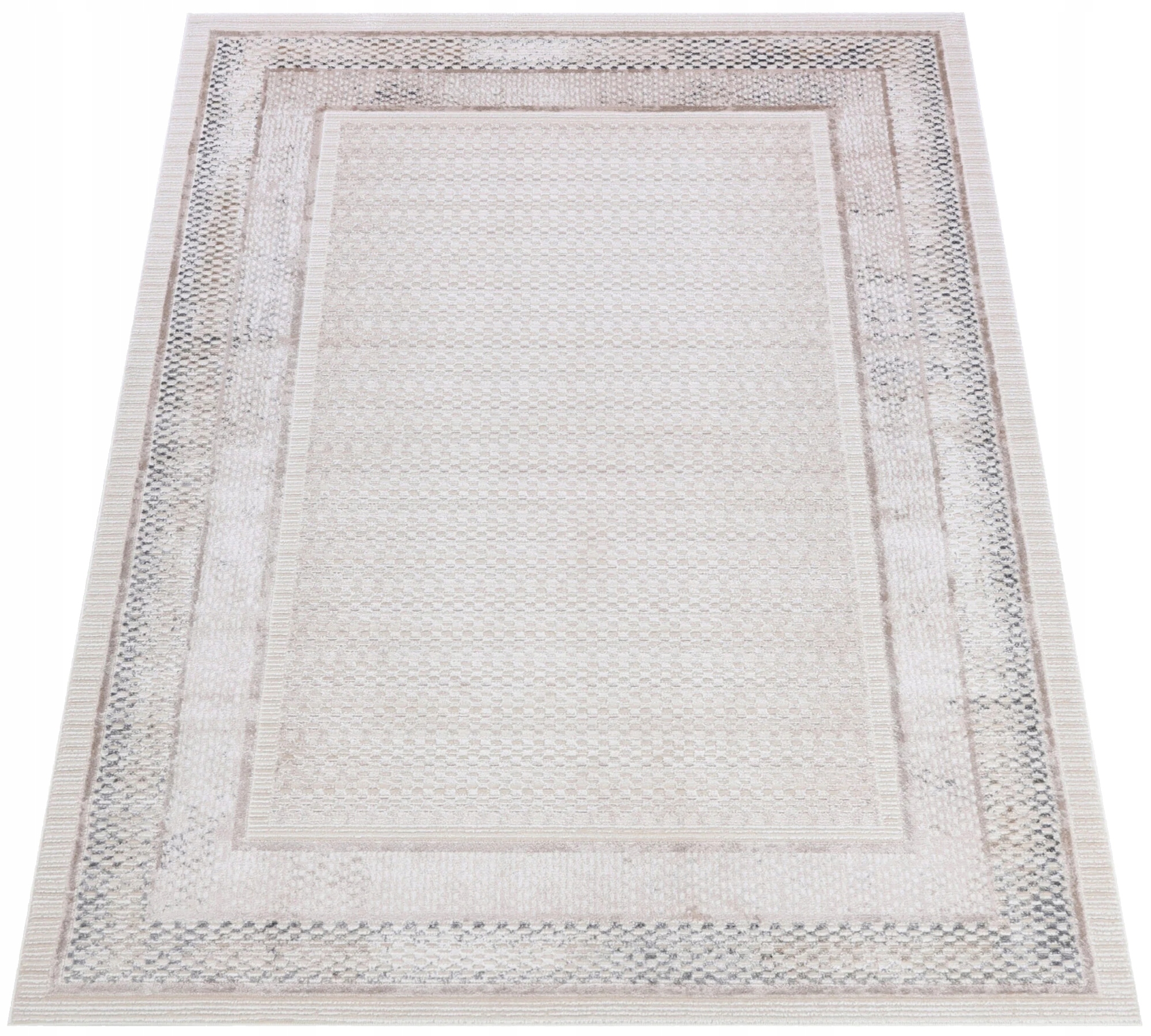 Koberec Komo 140x200 Stylový Moderní s leskem krémový béžový w11