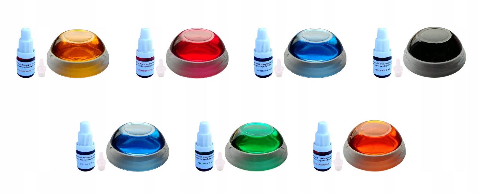 

Barwnik transparentny zestaw 7 szt x 5ml do żywic