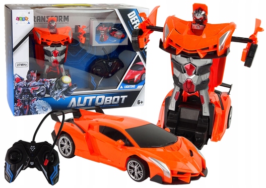 

Auto Robot Transformer 2w1 R/c Pomarańczowy