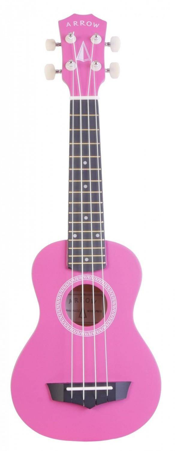 Sopránové ukulele s obalem Arrow PB10 Pk Soprano Pink