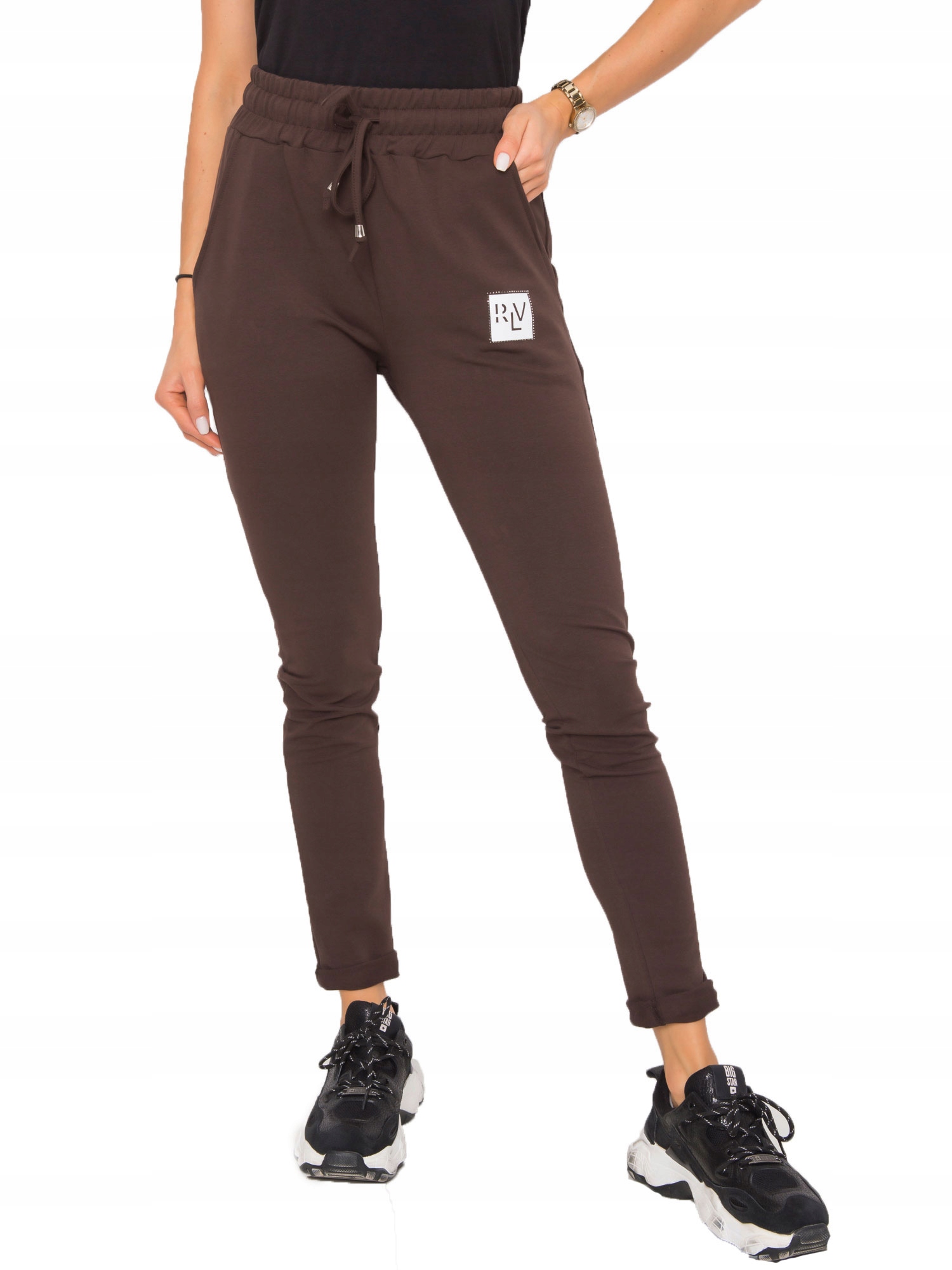 

Bawełniane Dresy spodnie dresowe damskie - L