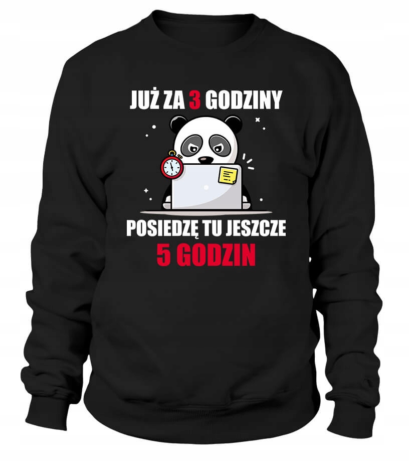 Pánská Mikina Už za 3 hodiny 2XL Černá Dárek do práce pro něj chlapa M