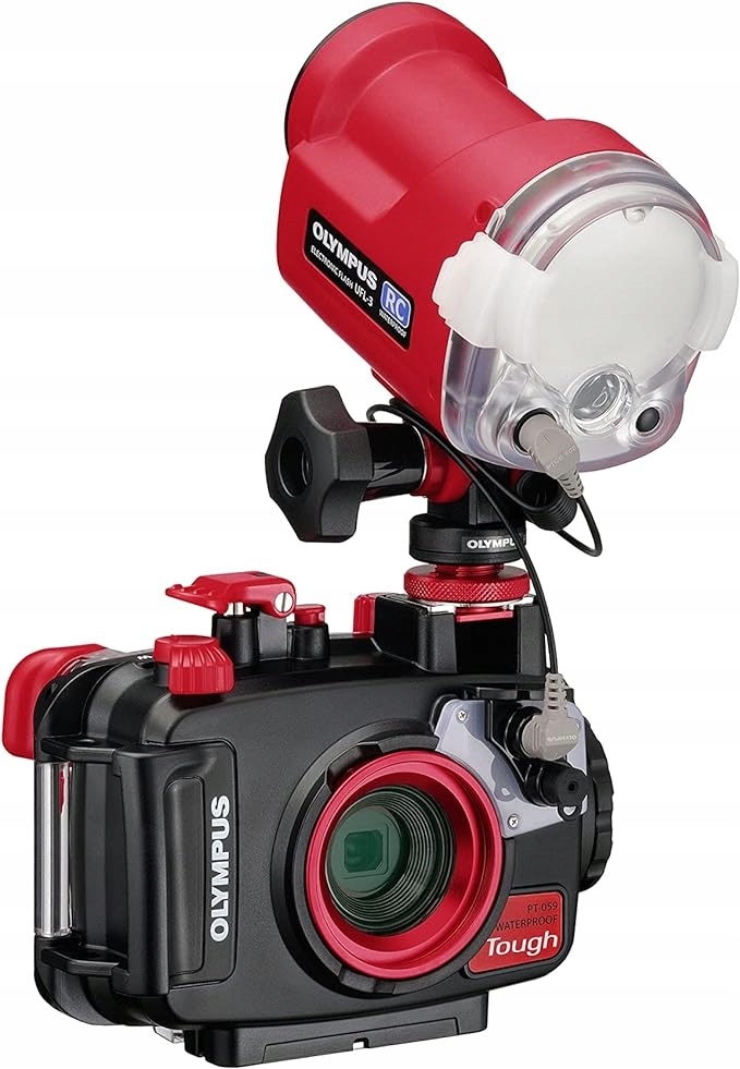 OLYMPUS UFL-3 podwodna lampa błyskowa do obudowy podwodnej PT-059 TG-6 TG-7 Kod producenta V6320120E000