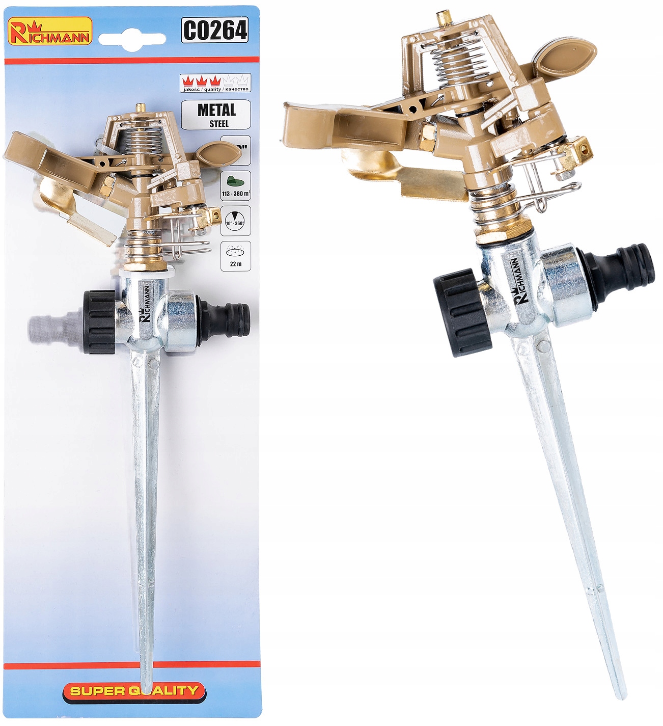 C0264 ZRASZACZ PULSACYJNY METALOWY 1/2'