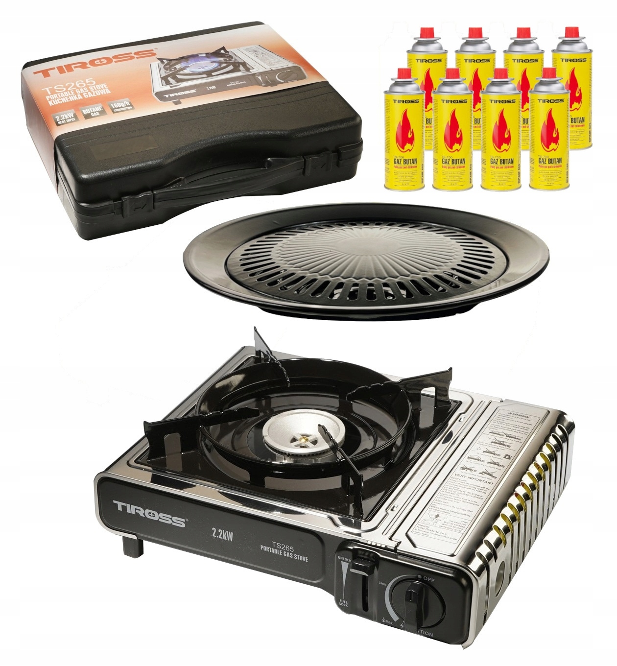

Turystyczna Kuchenka Gazowa Tiross Grill 8xGAZ