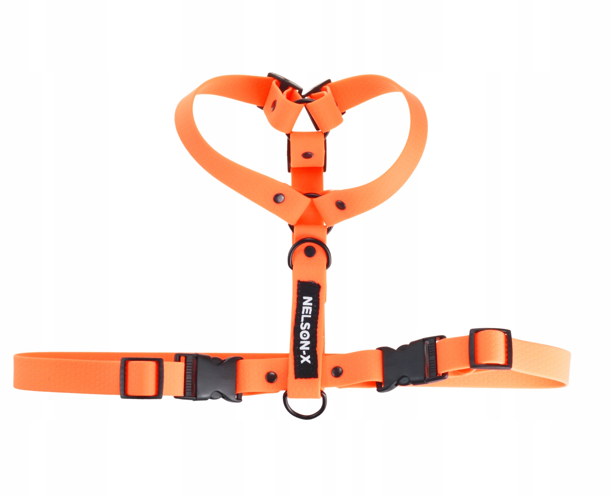 Levně Ochranná Páska Pro Psa Voděodolná Pvc Biothane Nelson-x Black Hexa Velikost L