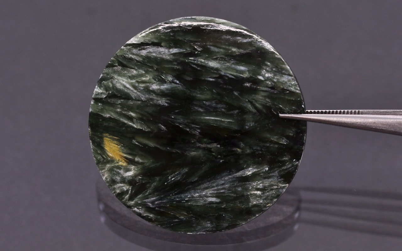 Serafinit deska konvexní kulatá fi 38 mm