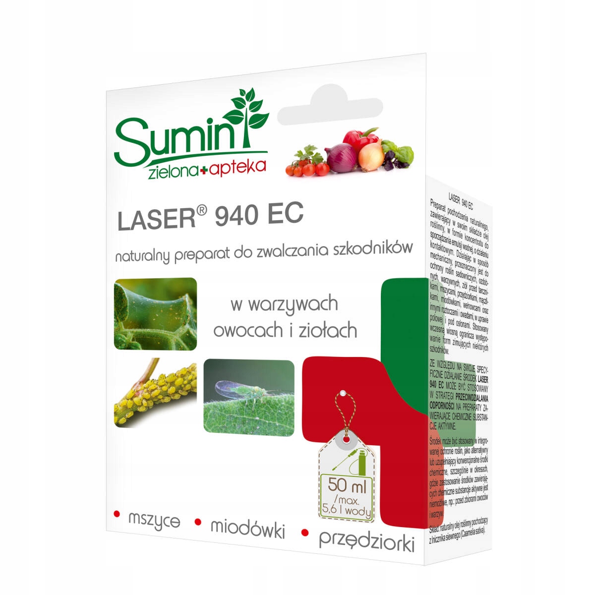 

Sumin Laser 940 Ec na szkodniki w warzywach 25ml