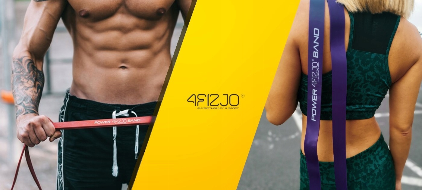 Guma oporowa POWER BAND 4FIZJO 36-45kg Crossfit Opór 36-45 kg