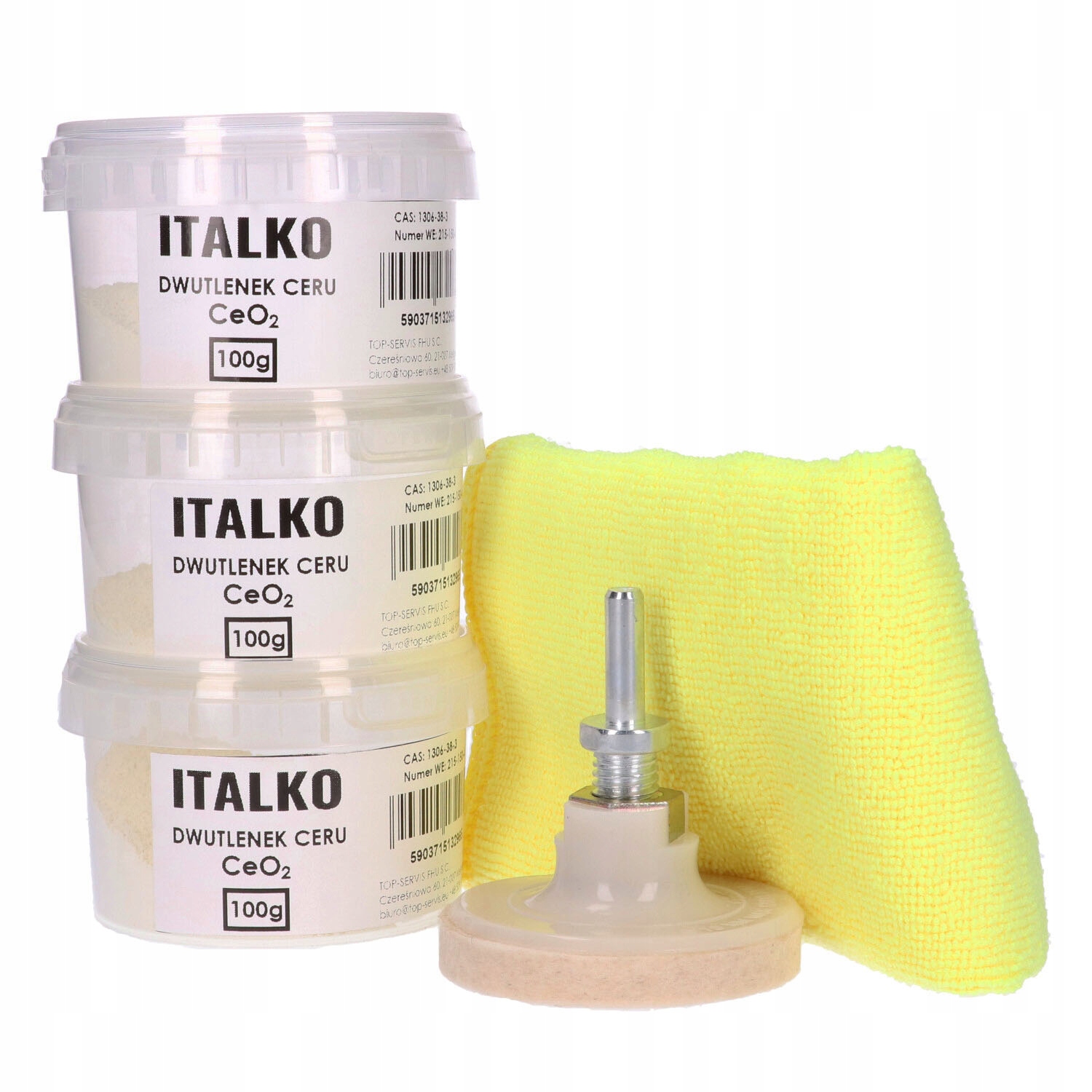 ZESTAW DO USUWANIA RYS TLENEK CERU 3x 100G Producent Italko