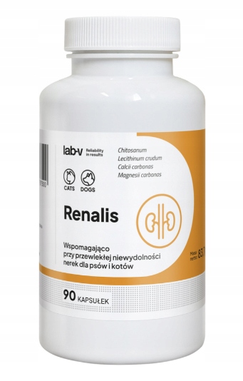 Levně 2X Lab-v Renalis Podpora ledvin Psi a kočky 90 kapslí