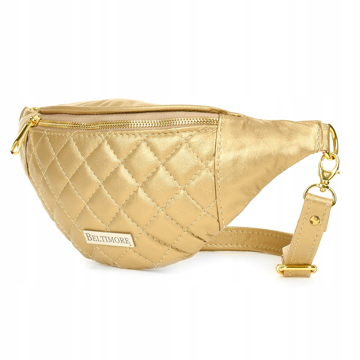 

Saszetka nerka pikowana skóra naturalna Beltimore