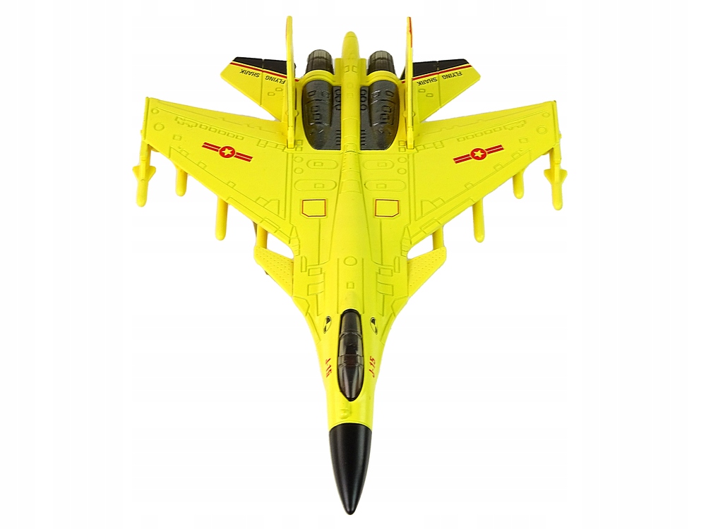 Samolot Myśliwski Napęd Frykcyjny 1:72 Żółty Model SAMOLOT