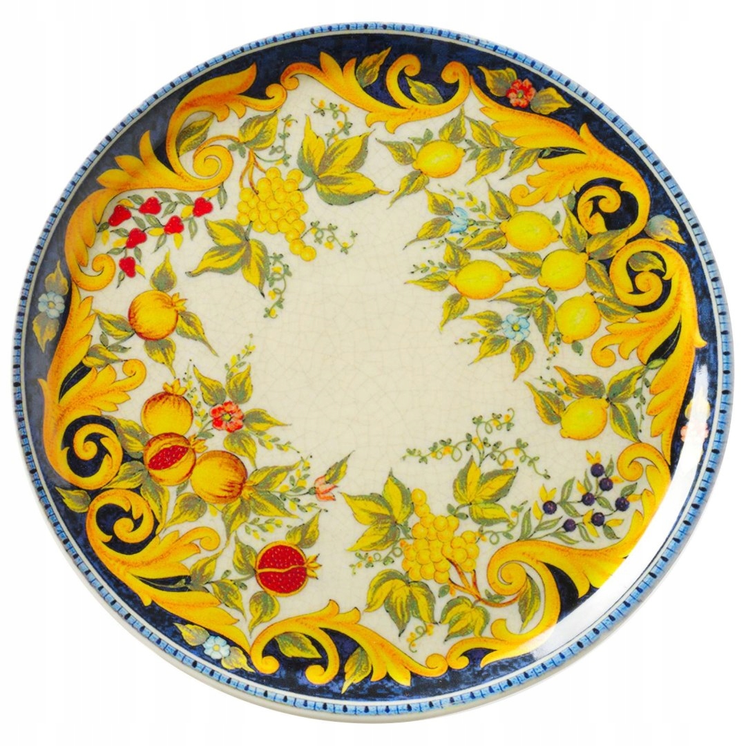 Talíř na pizzu z porcelánu, odolný, Blackboard Napoli, průměr 33 cm Set