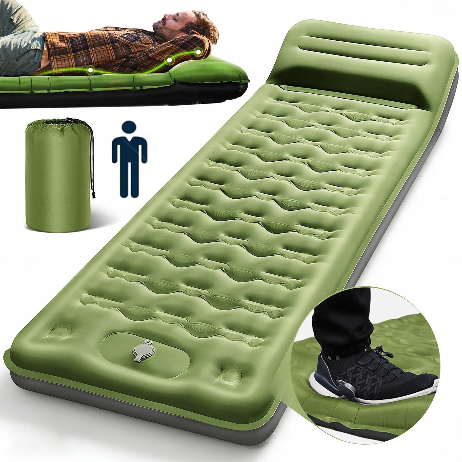 Matrace Ultralehká Vestavěná Prodyšná Pumpa