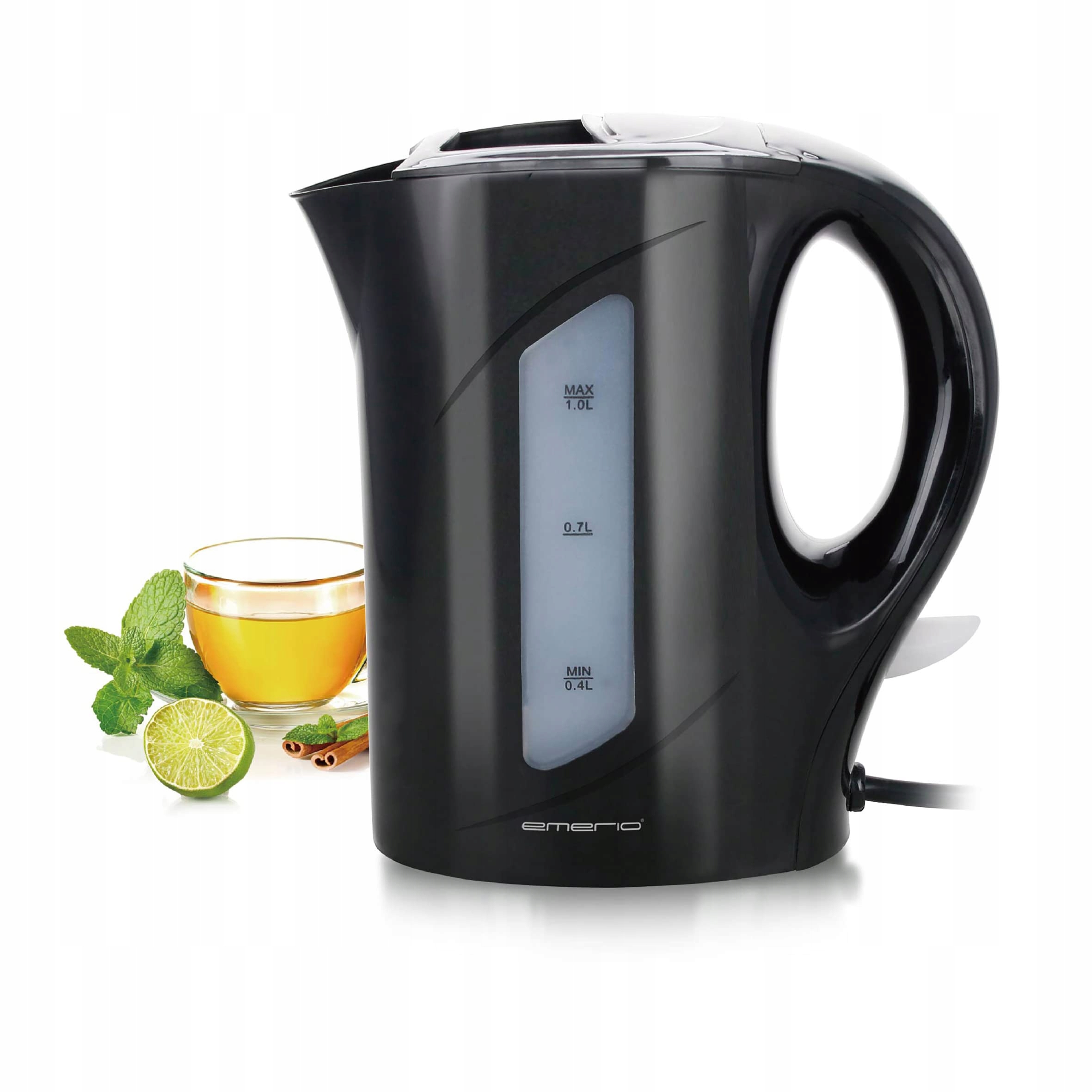 EMERIO Czajnik Elektryczny 1L 900W, BPA Free, Ochrona Przed Suchobiegiem — miniatura 3