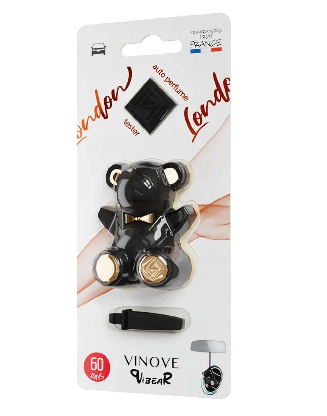 Vinove Vibear London Perfumowany Zapach Samochodowy Wiszący i Do Kratek