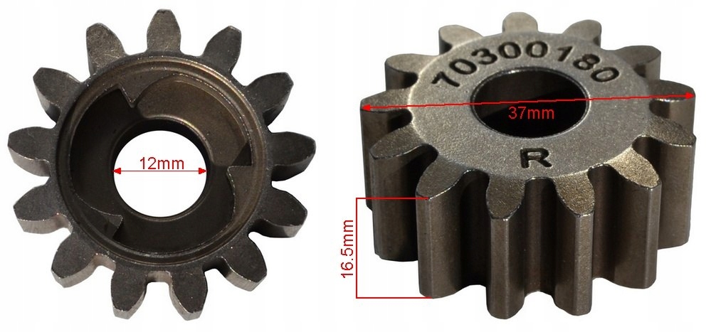 ZĘBATKA NAPĘDU KOŁA KOSIARKI PRAWA 70300180000 NAC Typ zębatka