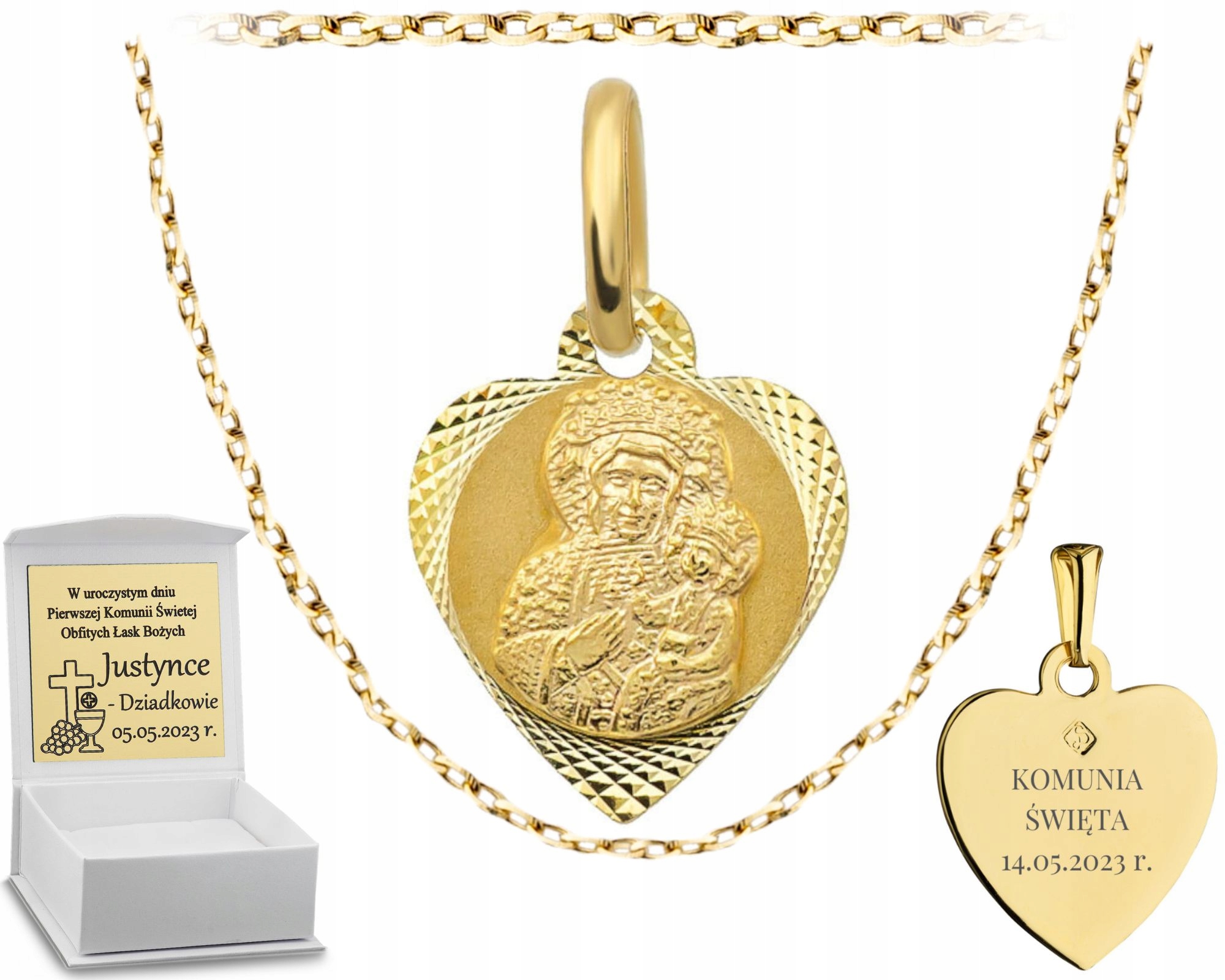 Řetízek S Medailonkem Srdce Na Přijímání 585