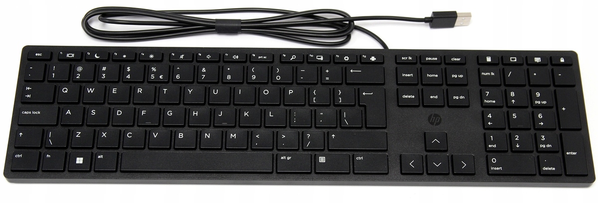 Klawiatura Hp 320K Usb przewodowa czarna +numeryczna 9SR37AA (duży enter)