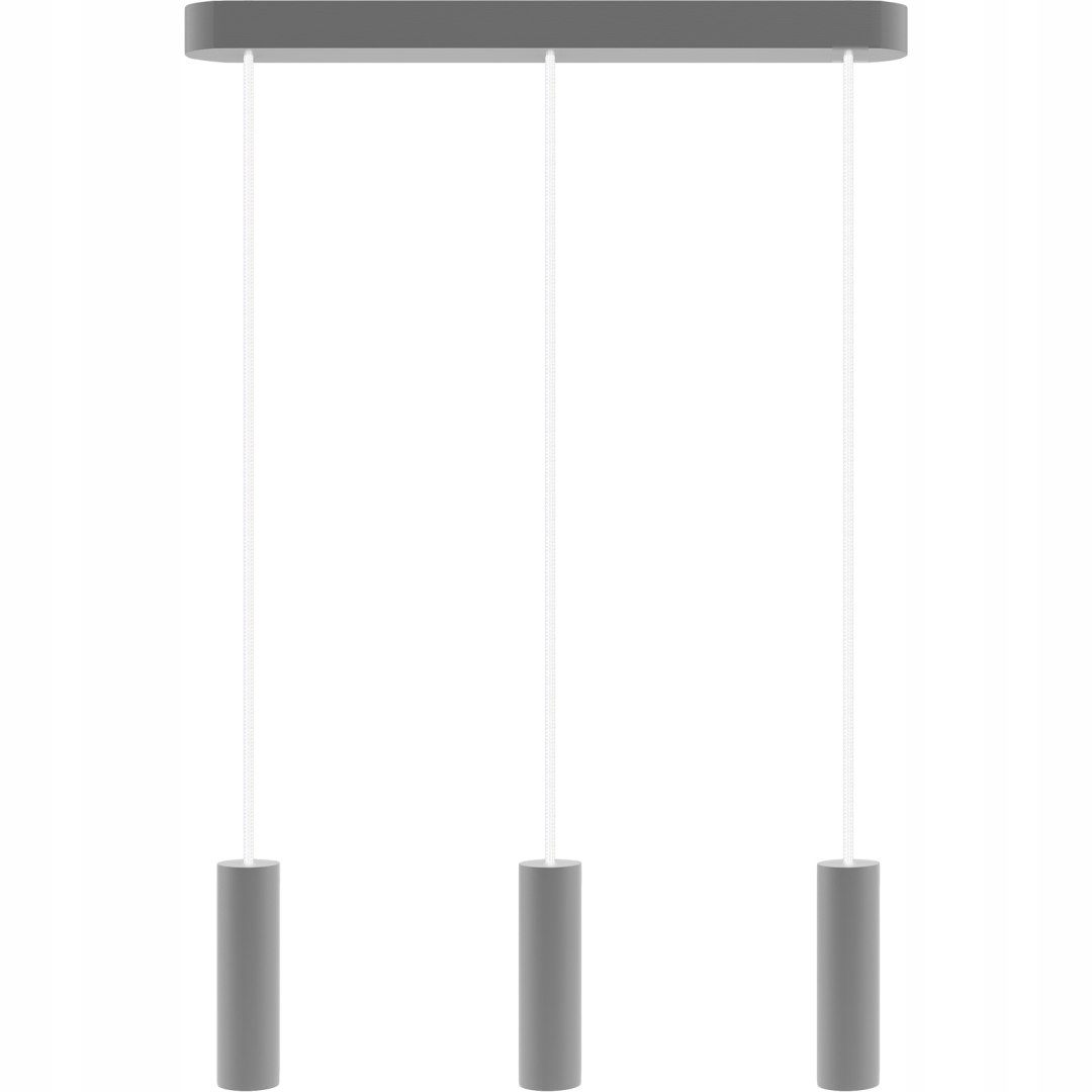 Závesná lampa šedá Madera 3 pl