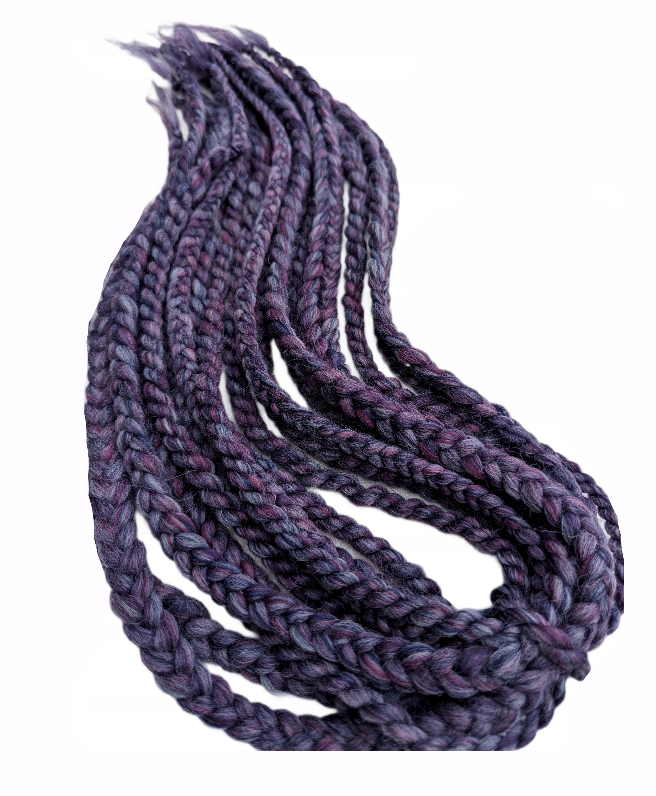 Vlněné copánky Opakovaně Použitelné , fialové, Heather Garden, 10 kusů