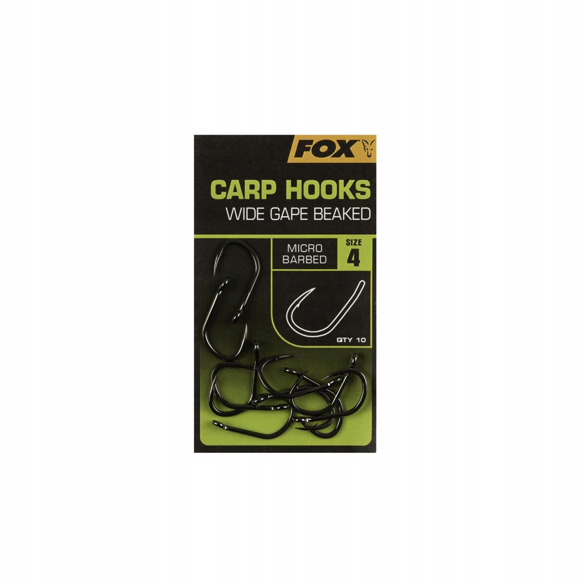 Fox Haczyki karpiow Hooks Wide Gape Beaked Size: