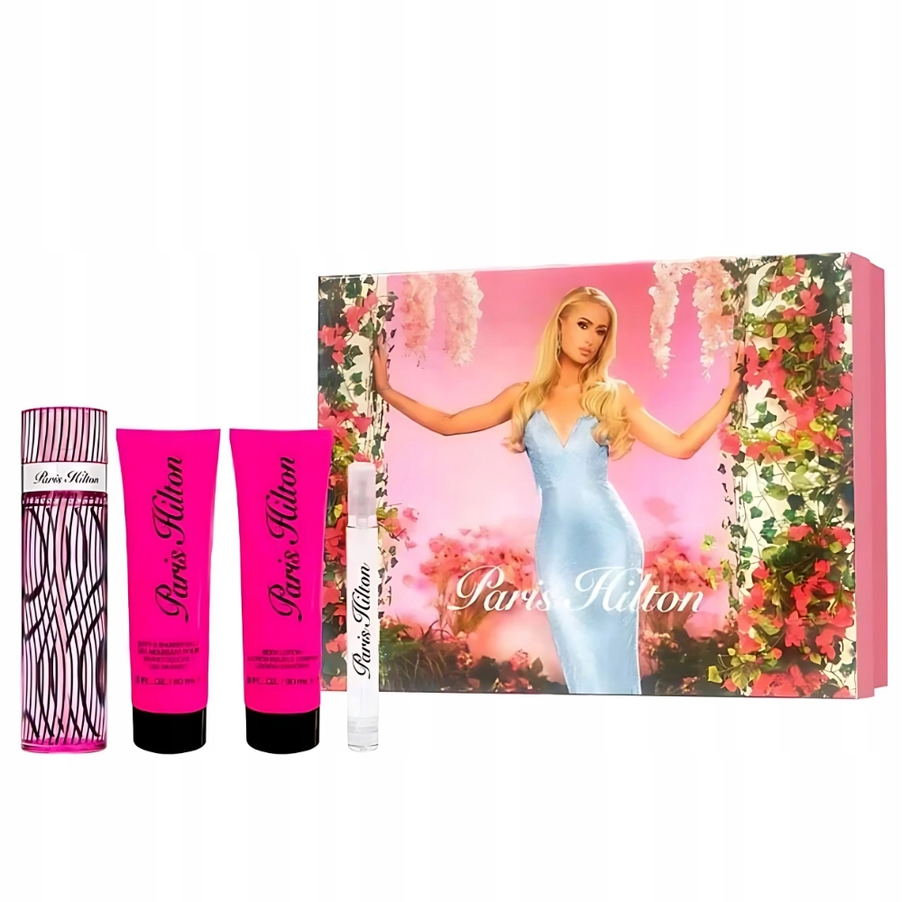 Paris Hilton dárková sada 100ml parfémovaná voda balzám 90ml gel 90ml