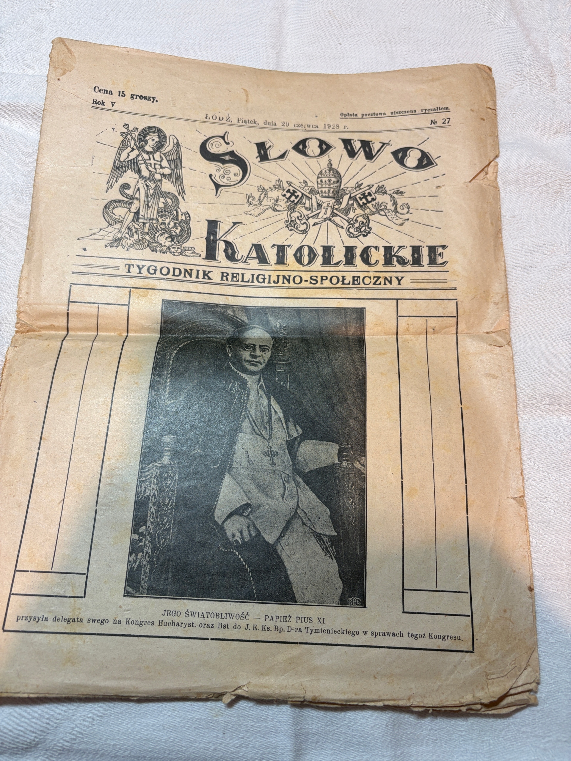 SŁOWO KATOLICKIE LWÓW 1928