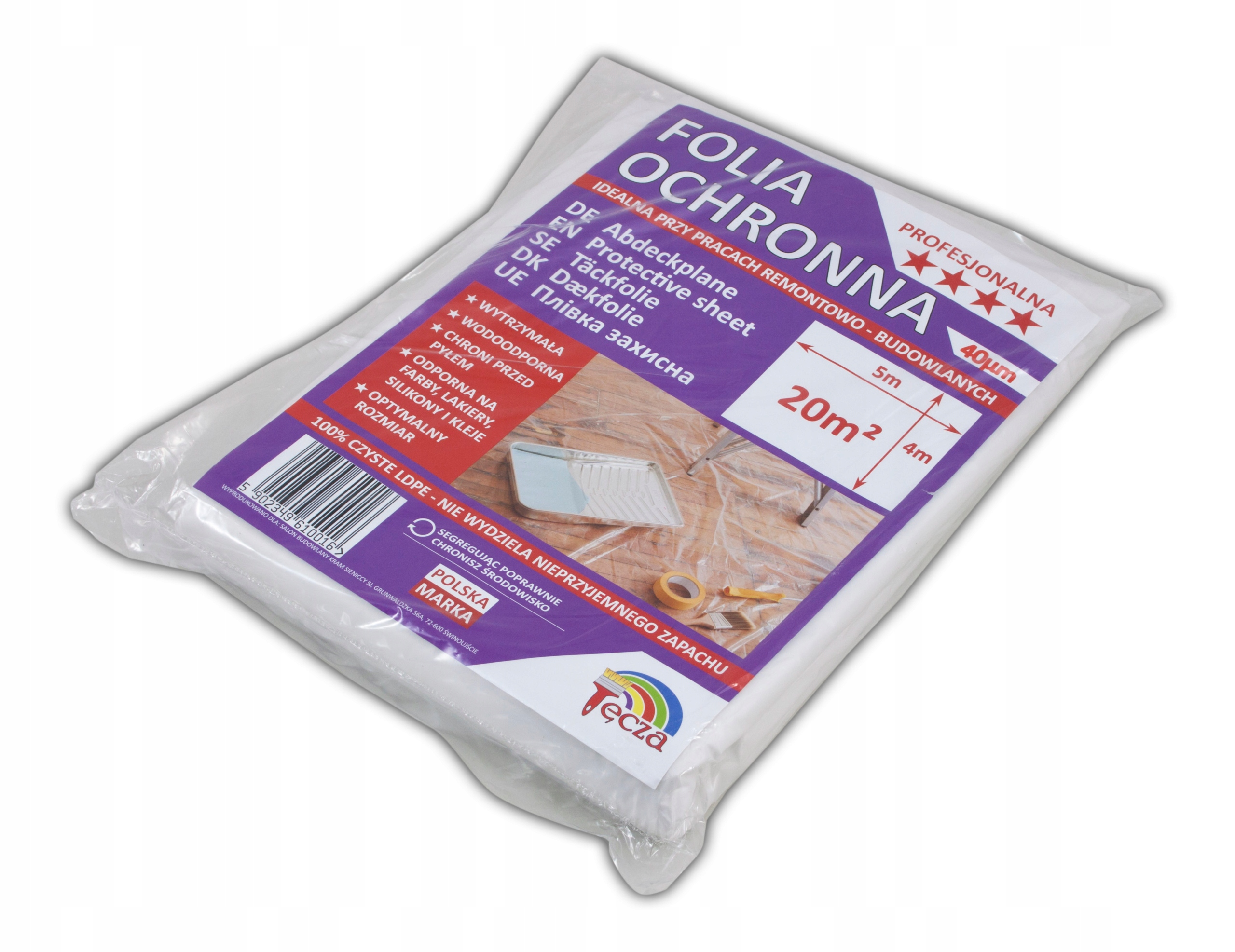 

Folia Malarska Budowlana Profesjonalna 20m2 40um