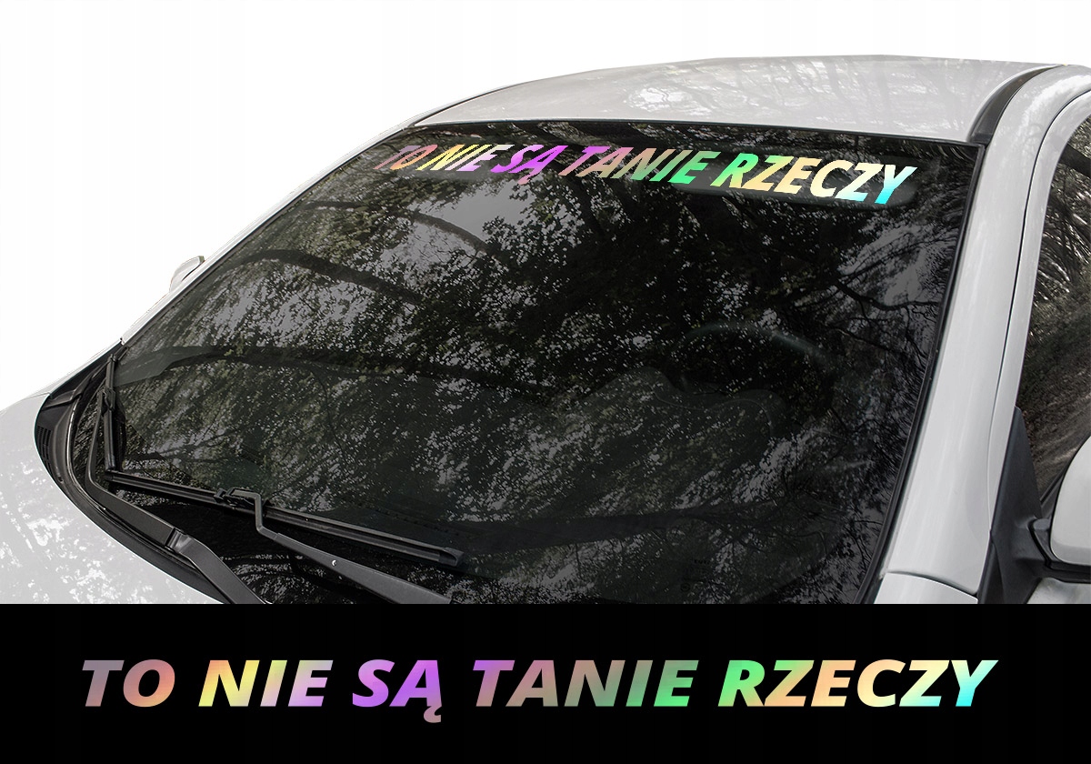 Naklejka na auto TO NIE SĄ TANIE RZECZY HOLOGRAM za 30,50 zł z Rzeszów -  Allegro.pl - (11351452041)