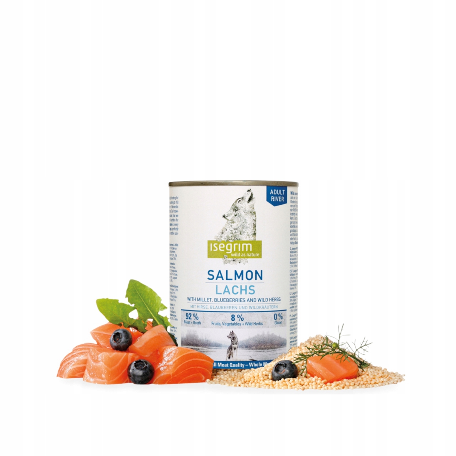 Levně Isegrim Premium Vlhké krmivo pro psy Adult konzerva Losos 12x400g