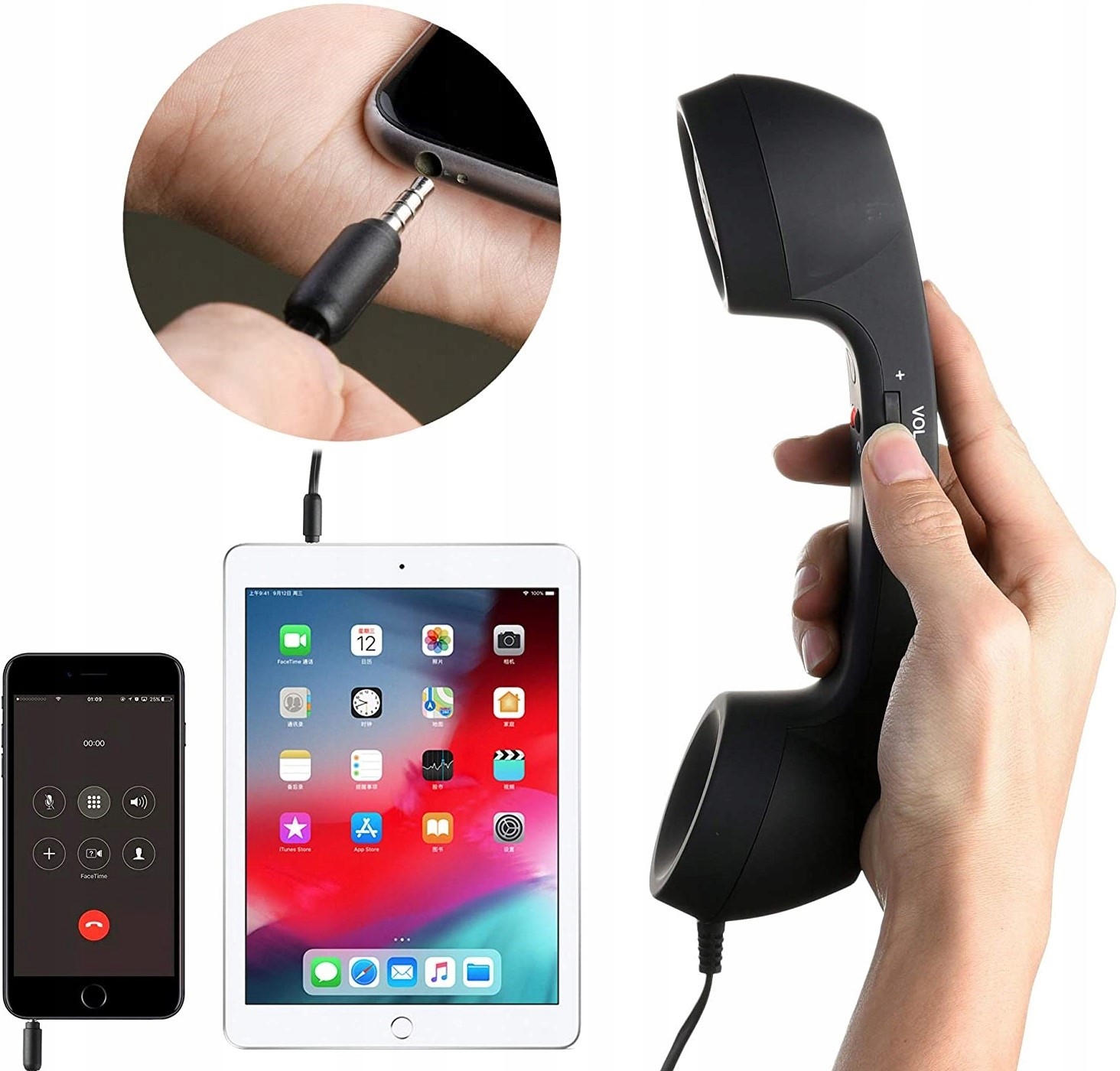 SŁUCHAWKA RETRO DO ROZMÓW TELEFONICZNYCH DLA DZIADKA BABCI OSÓB STARSZYCH Marka inna