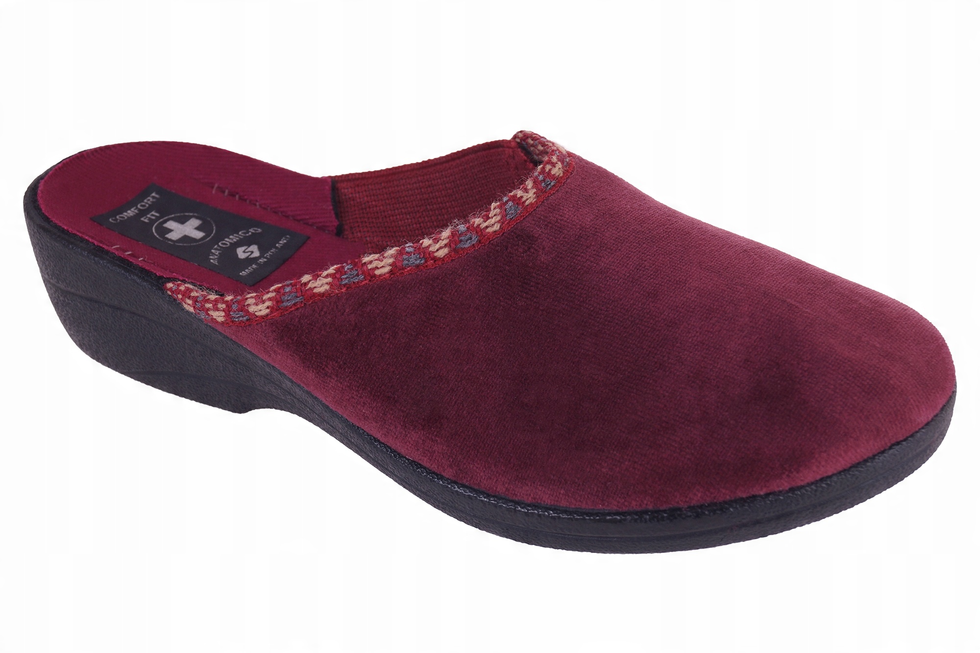 

Kapcie damskie laczki domowe pantofle bordo r.40