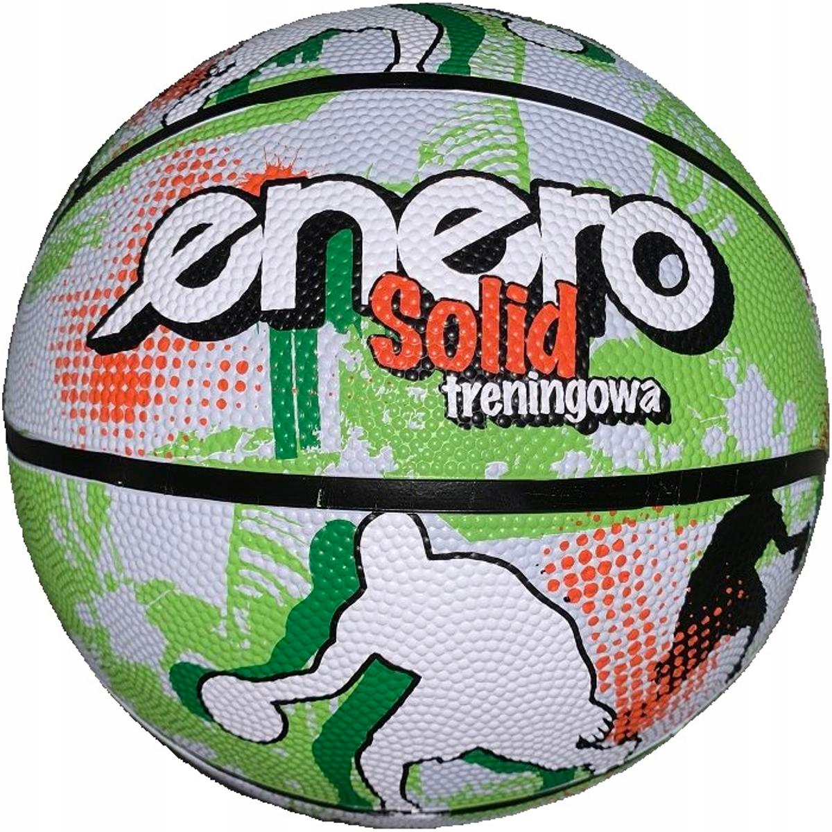Piłka Do Koszykówki Enero Solid R. 7 Zielono- Biała Enero