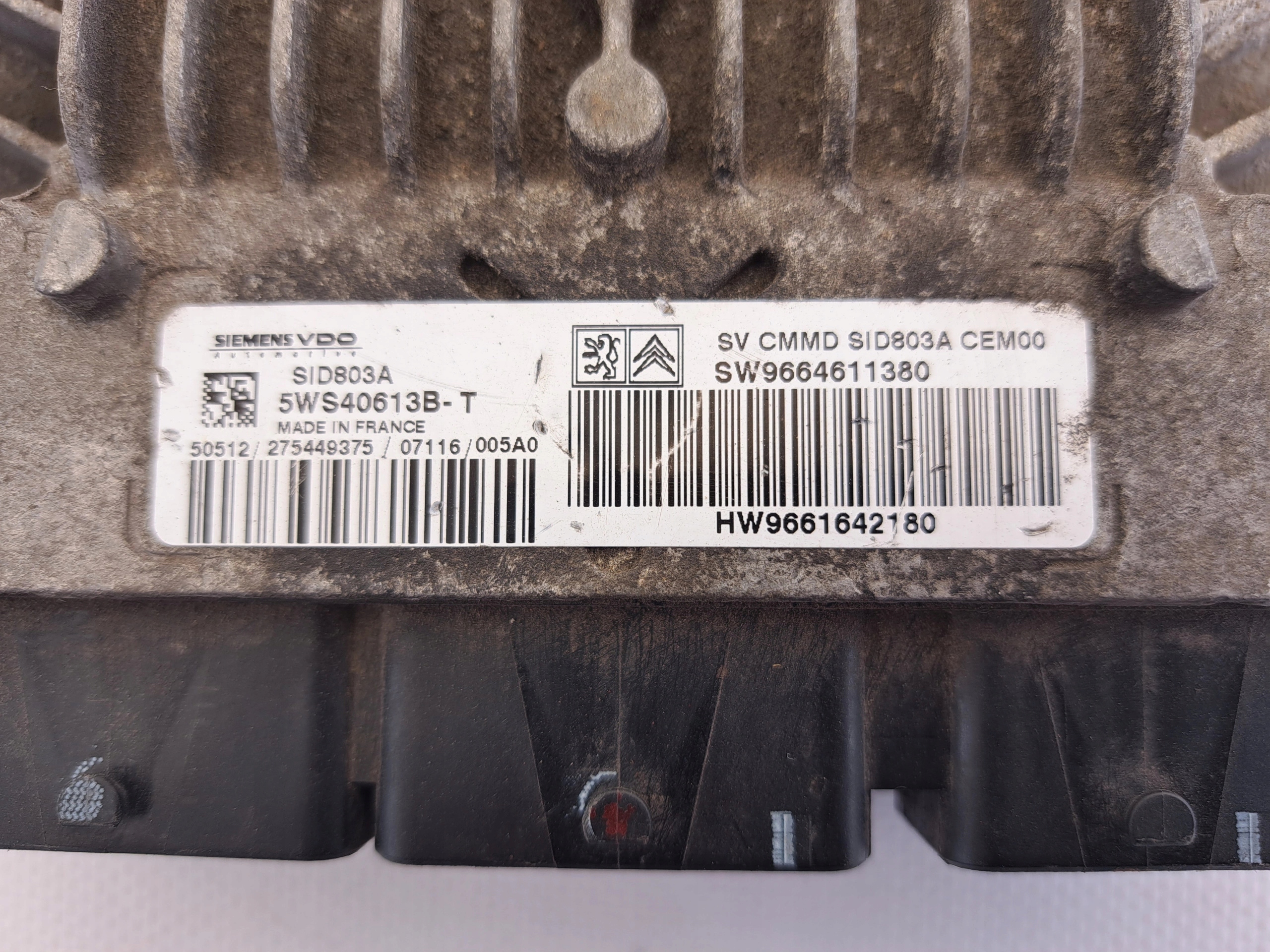 PEUGEOT CITROEN HW9661642180 ECU computer Originale