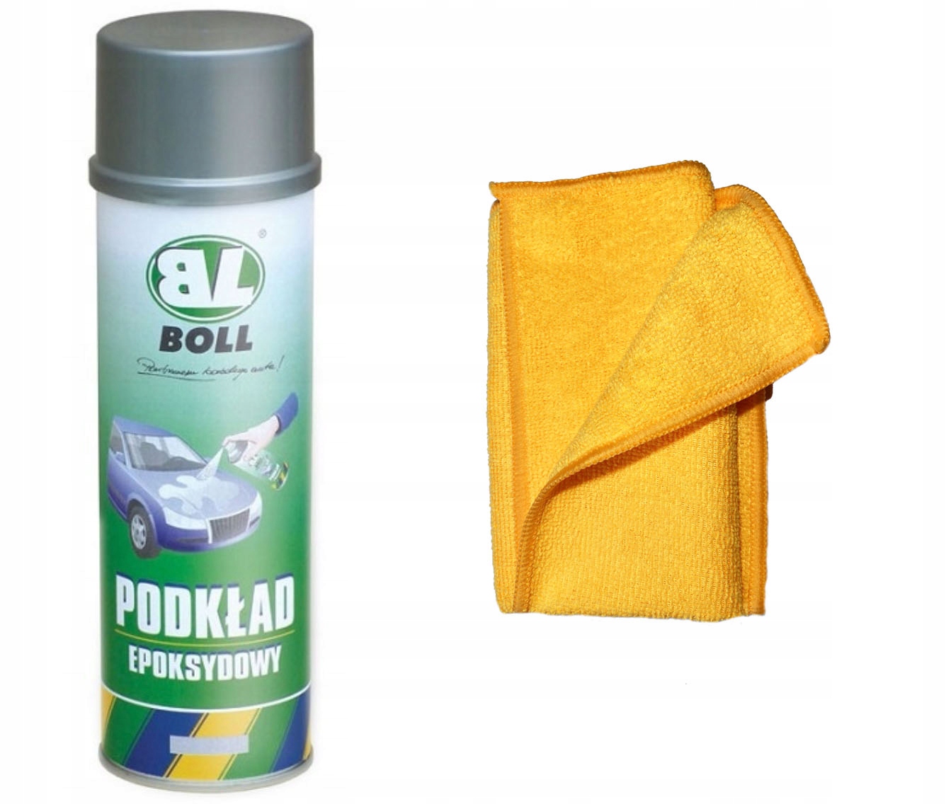 Podkład Epoksydowy Boll Spray 500ml Ściereczka Z Mikrofibry