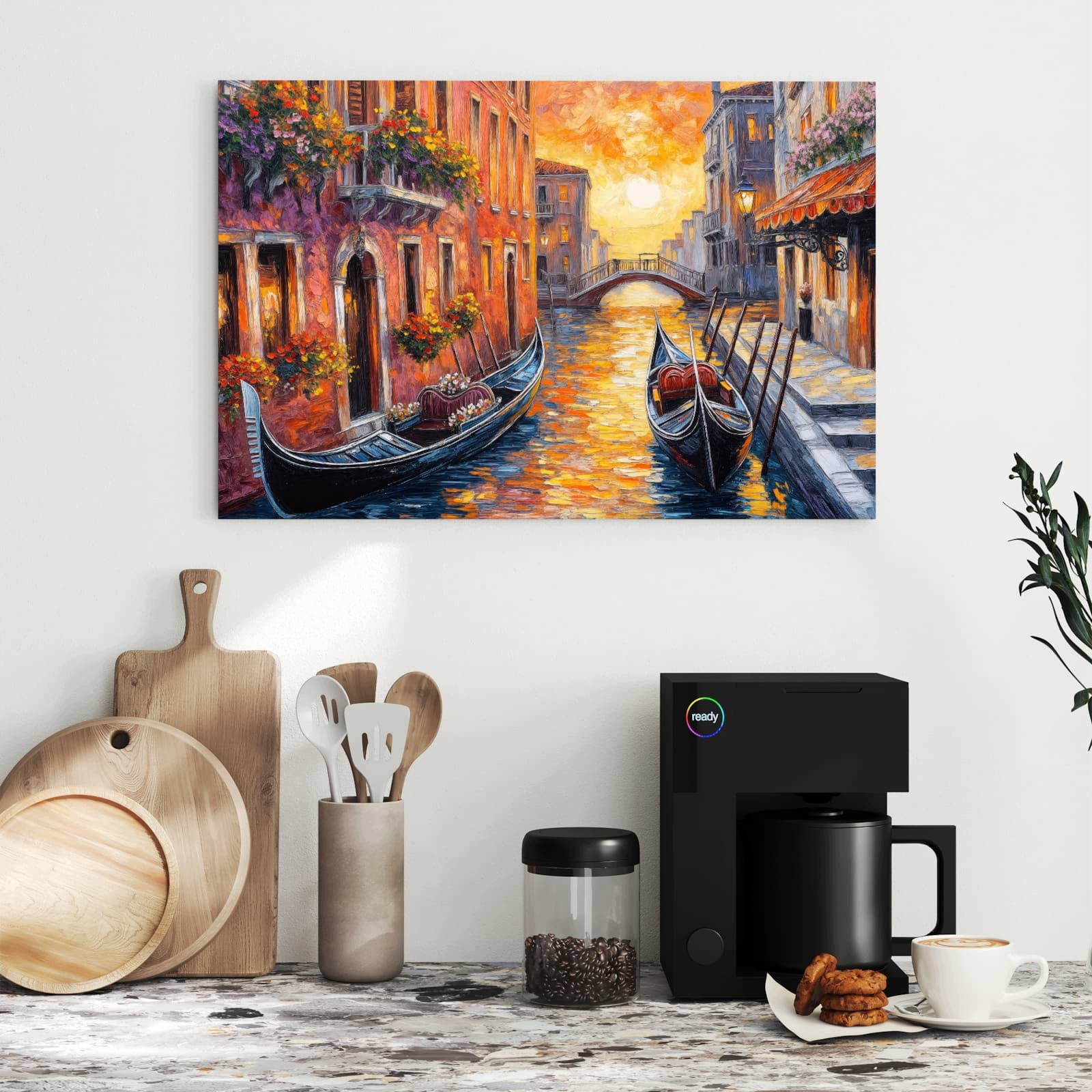 Magnetická tabule Romantické Výhled města 60 × 40 cm