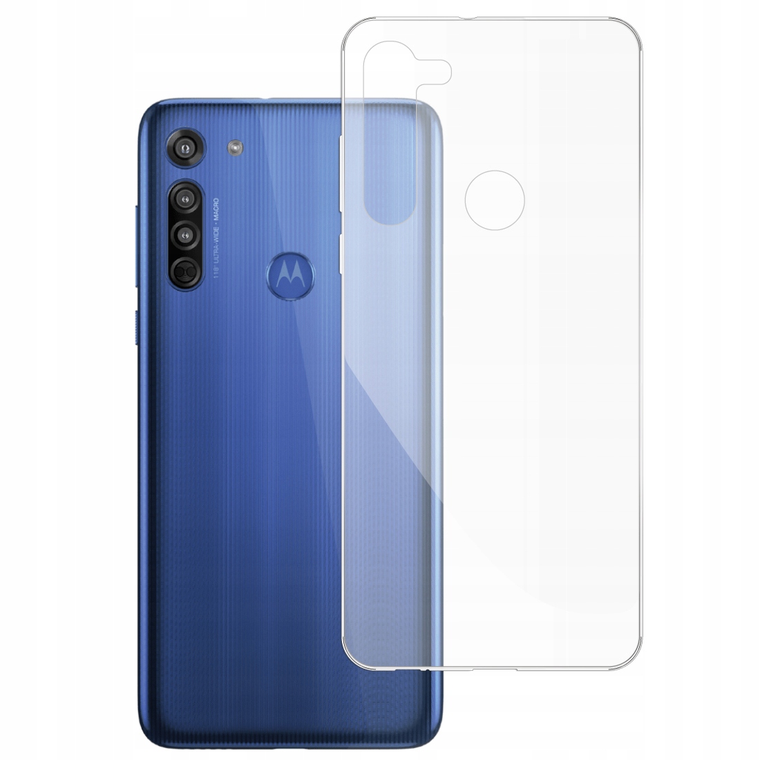 

Etui do Motorola Moto G8 gumowe Slim Clear View
