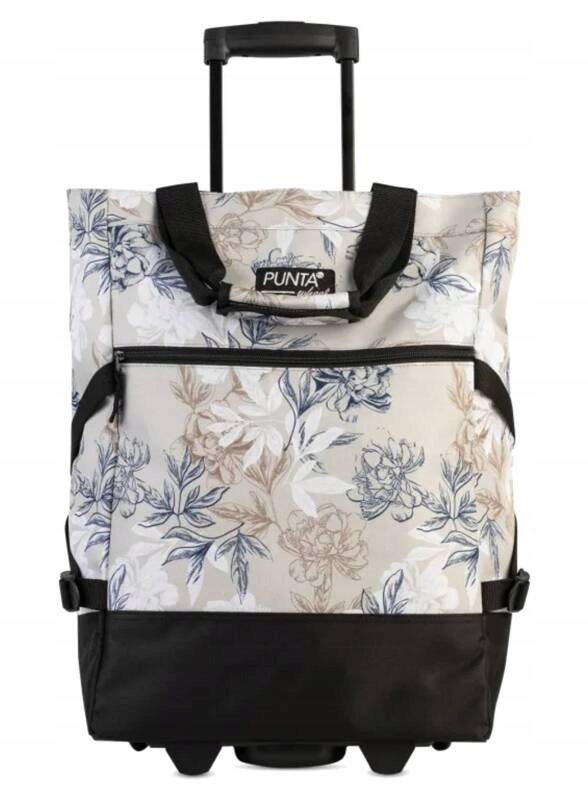 Punta torba wózek na zakupy poliester kwiaty