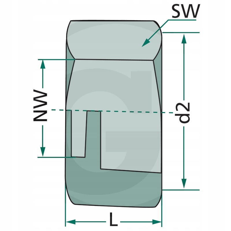 Nakrętka złączna 6mm R 1/4" 17mm 14mm Numer katalogowy części 374203906/10
