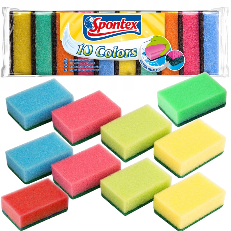 

Zmywak Myjka do mycia naczyń Spontex Colors 10 szt