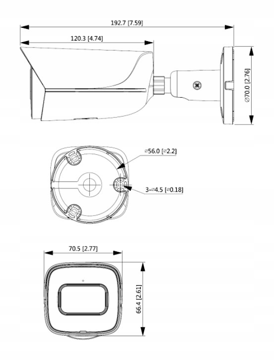Kamera IP BCS-L-TIP28FSR5-Ai1(2) / 8MPx, 2.8mm, IR50m Rozdzielczość 8 Mpx
